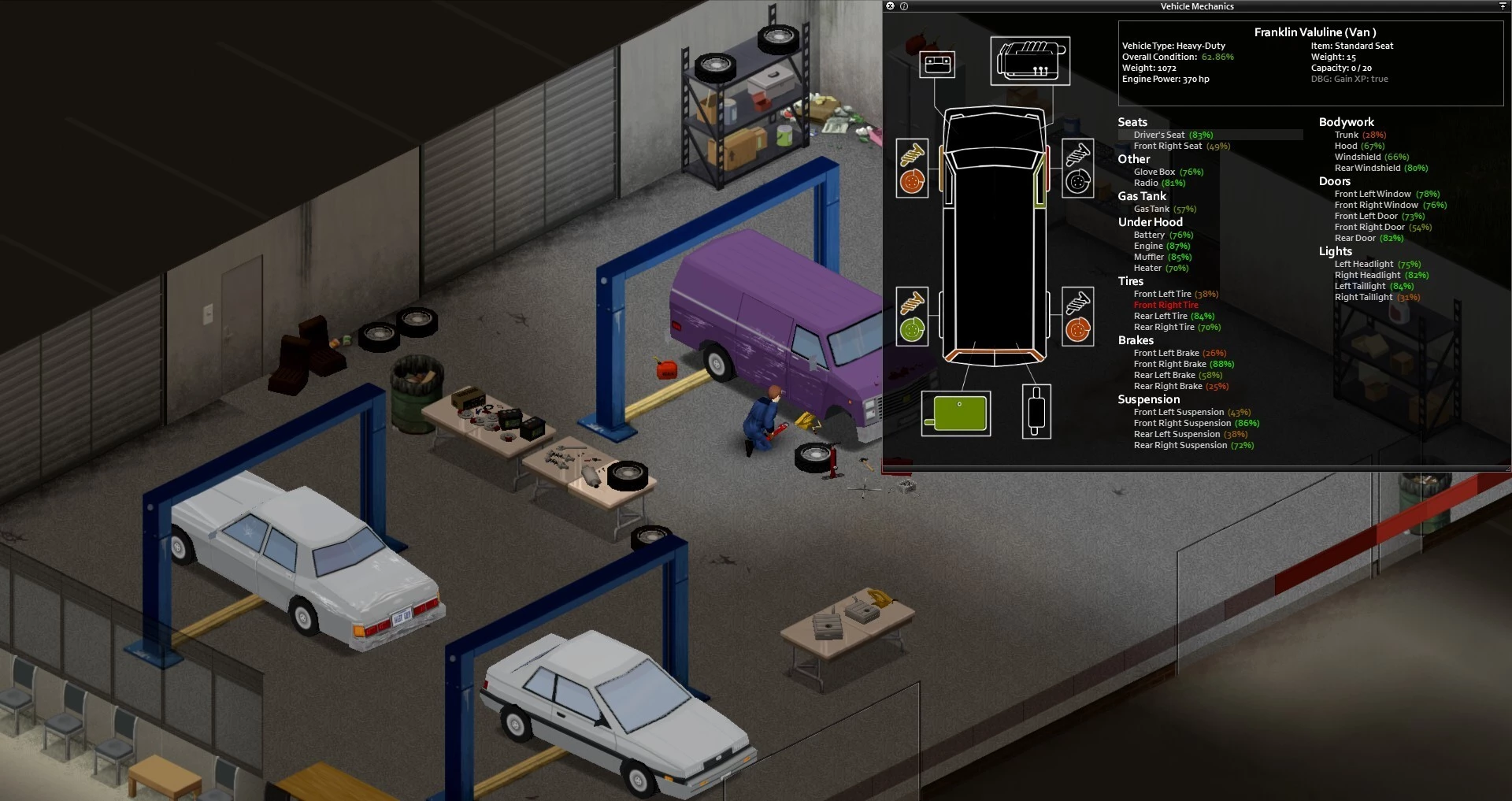 Niech nie zwiedzie Was prosta grafika. Project Zomboid to naprawdę rozbudowany survival, przy którym można spędzić setki godzin!