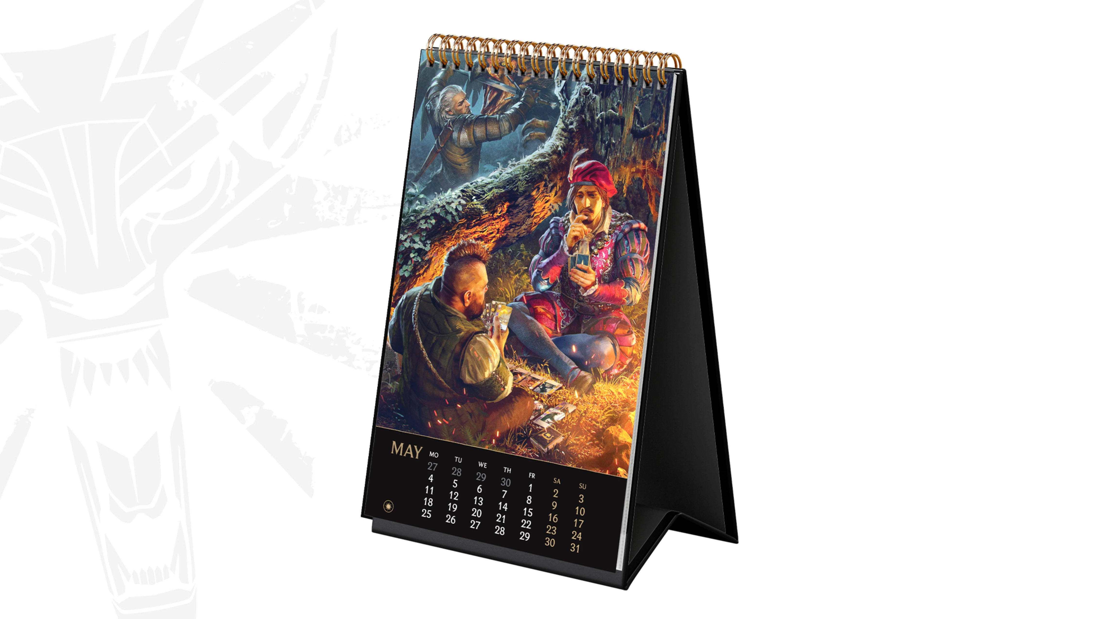 The Witcher 3: Wild Hunt  Anniversary Monster Slayer Kit - kalendarz biurkowy