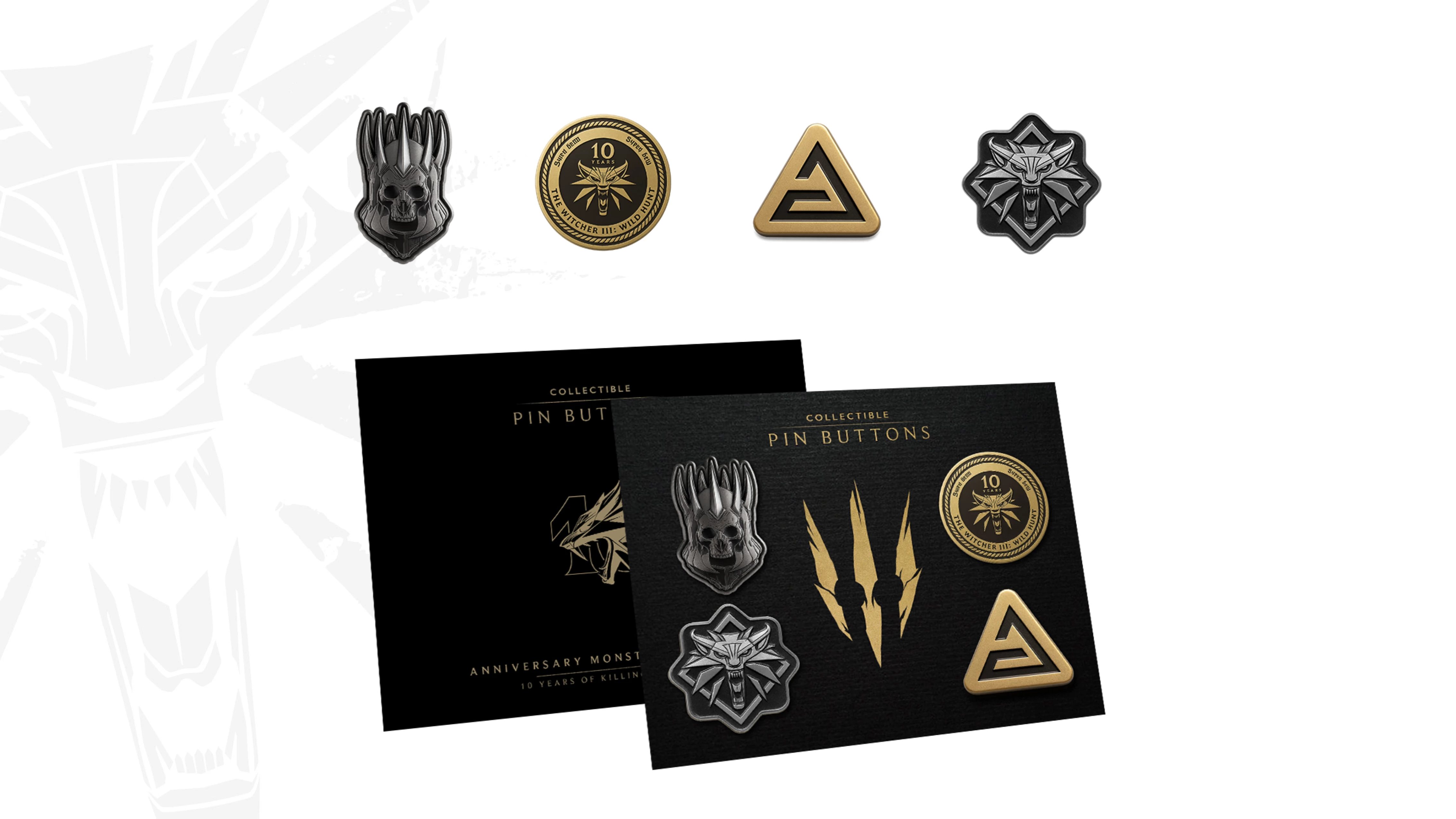 The Witcher 3: Wild Hunt  Anniversary Monster Slayer Kit - zestaw przypinek