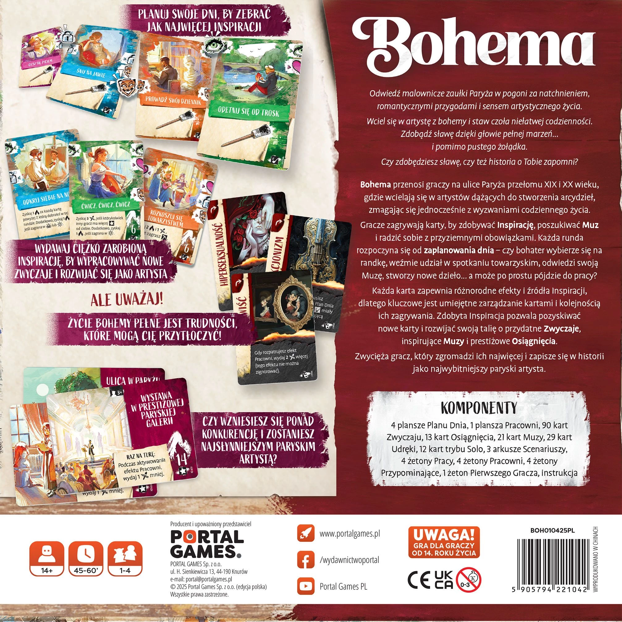 Bohema - wygląd gry