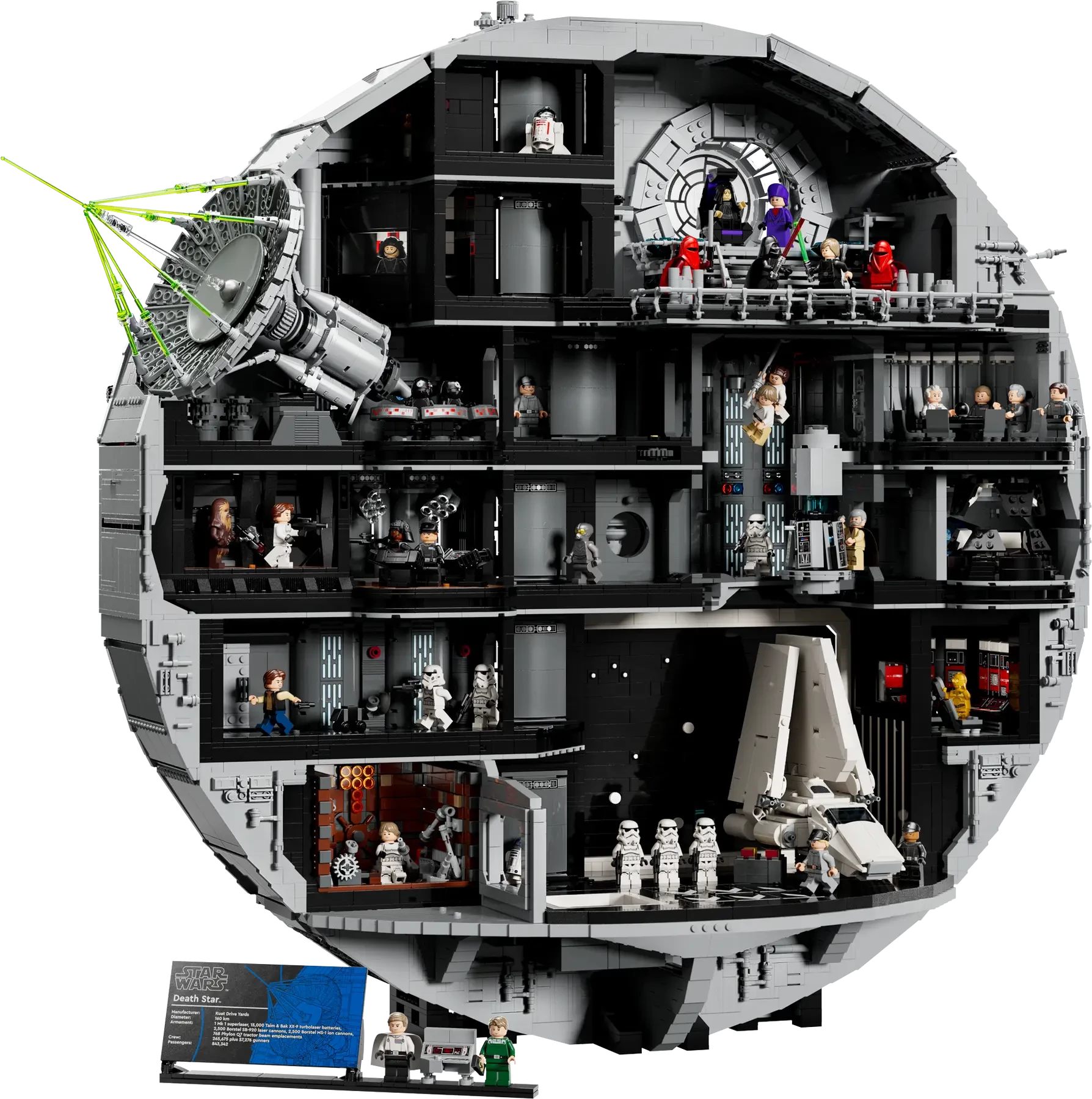 Gwiazda Śmierci z LEGO po złożeniu