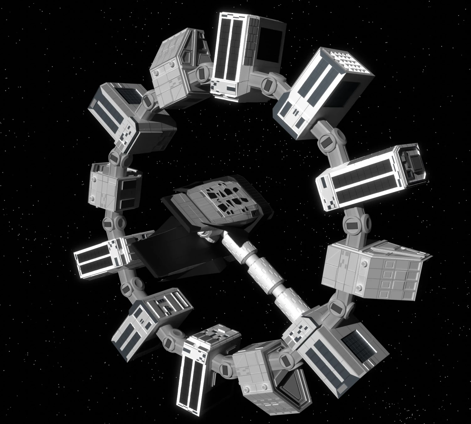 Statki Ranger, Endurance i Lander zostały stworzone jako pełnoskalowe modele – niekiedy na ekranie do ich eksponowania używano techniki wizualnej znanej jako efekty miniaturowe. Christopher Nolan od początku uważał, że jako modele będą one lepsze niż po wygenerowaniu komputerowym.