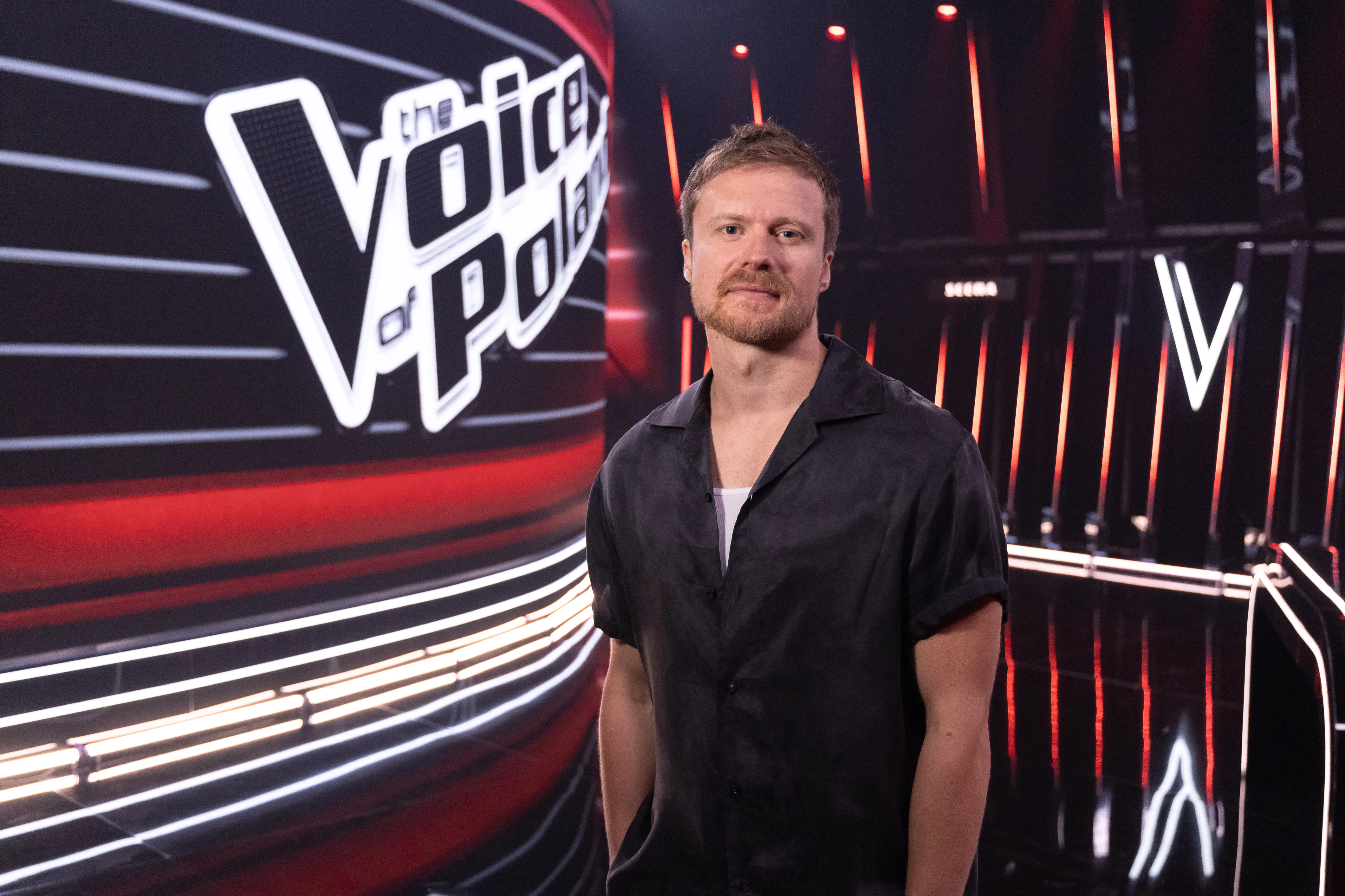 Marcin Spenner na planie programu The Voice of Poland