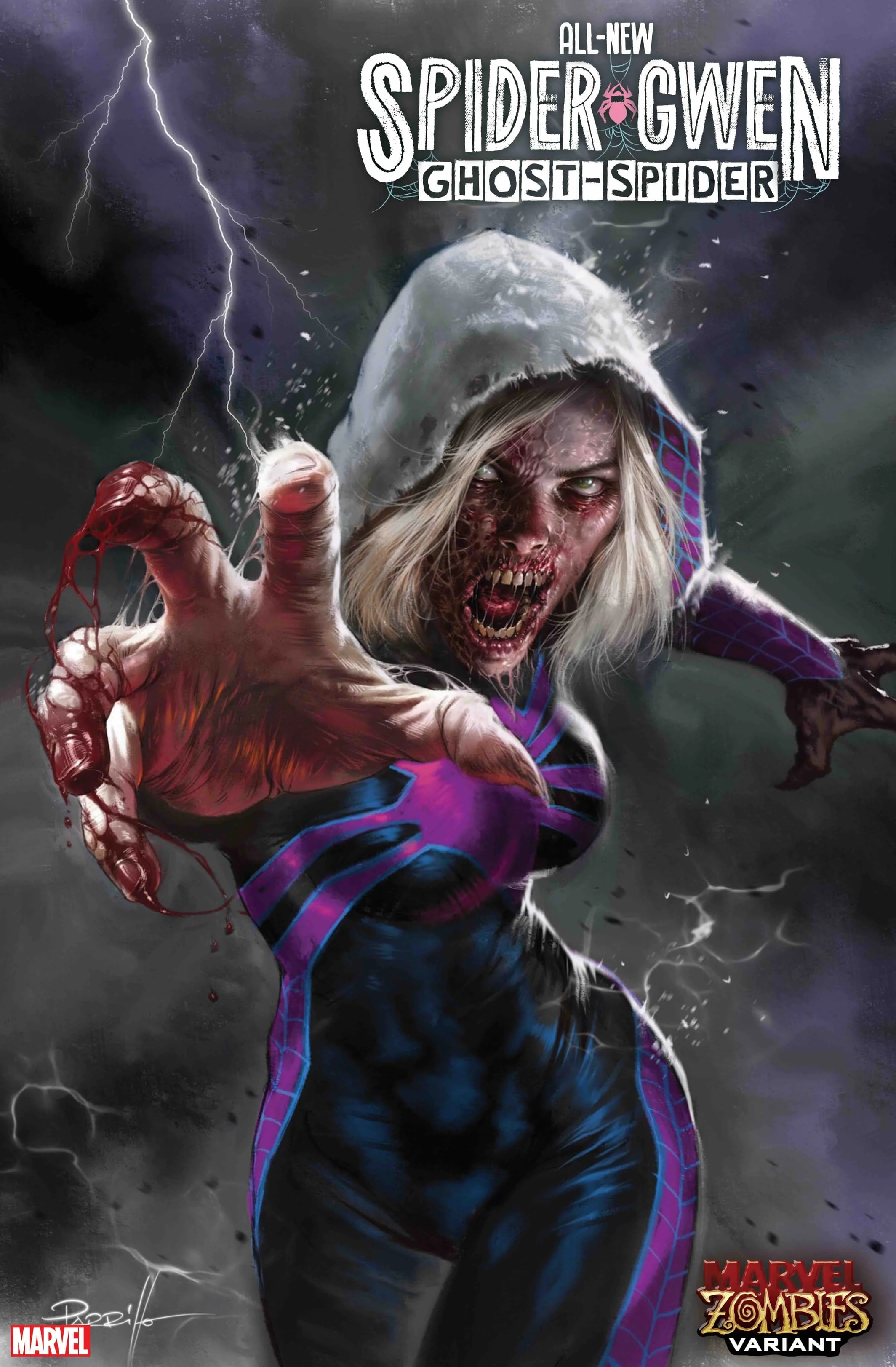 ALL-NEW SPIDER-GWEN: THE GHOST-SPIDER #3 wariant Marvel Zombies)