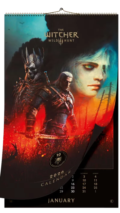 The Witcher 3: Wild Hunt 10th Anniversary Calendar 2026