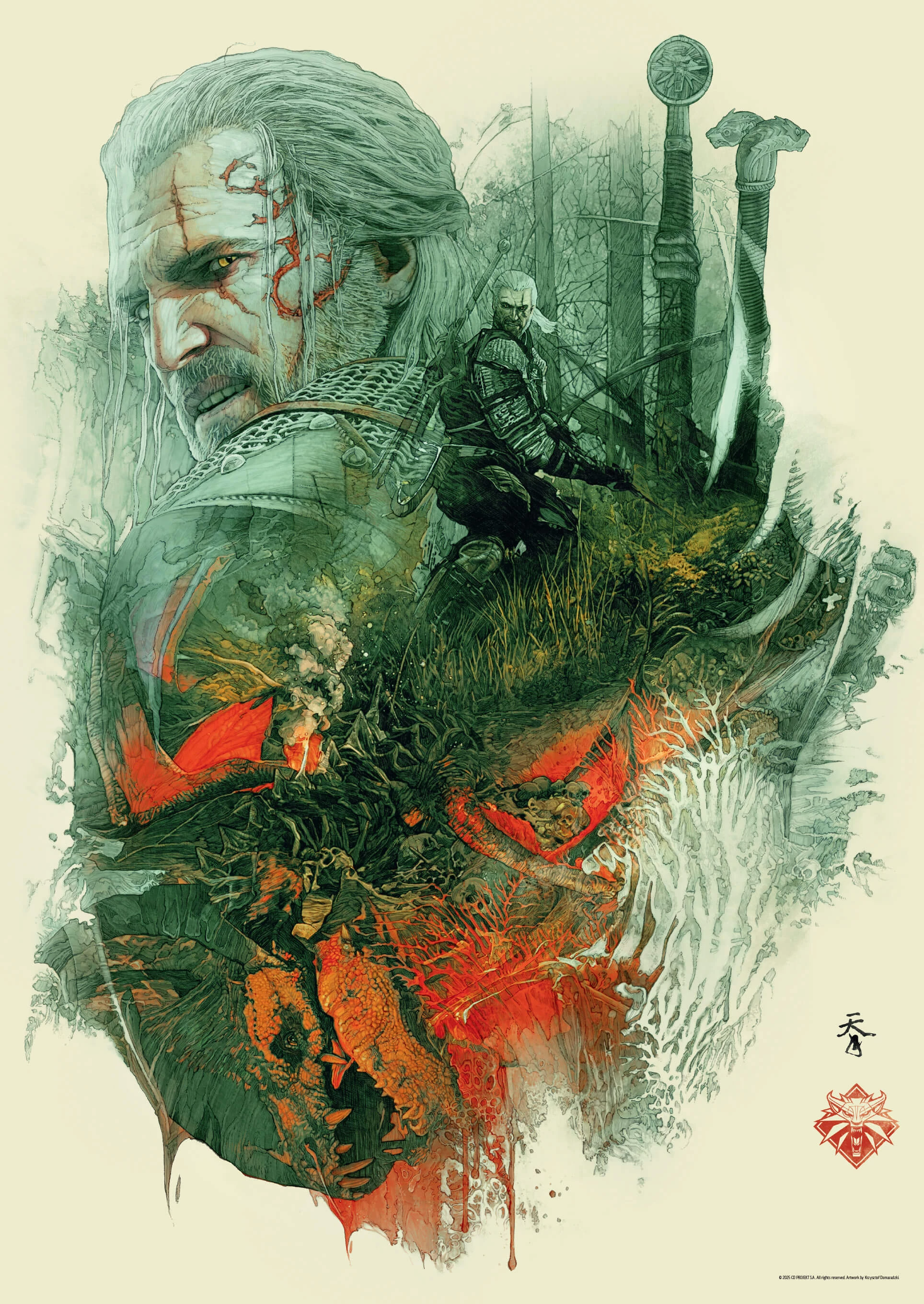 The Witcher 3: Wild Hunt 10th Anniversary Puzzle Collection - puzzle