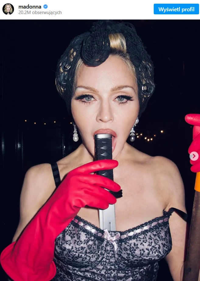 Madonna jako gospodyni domowa (Gotowe na wszystko)