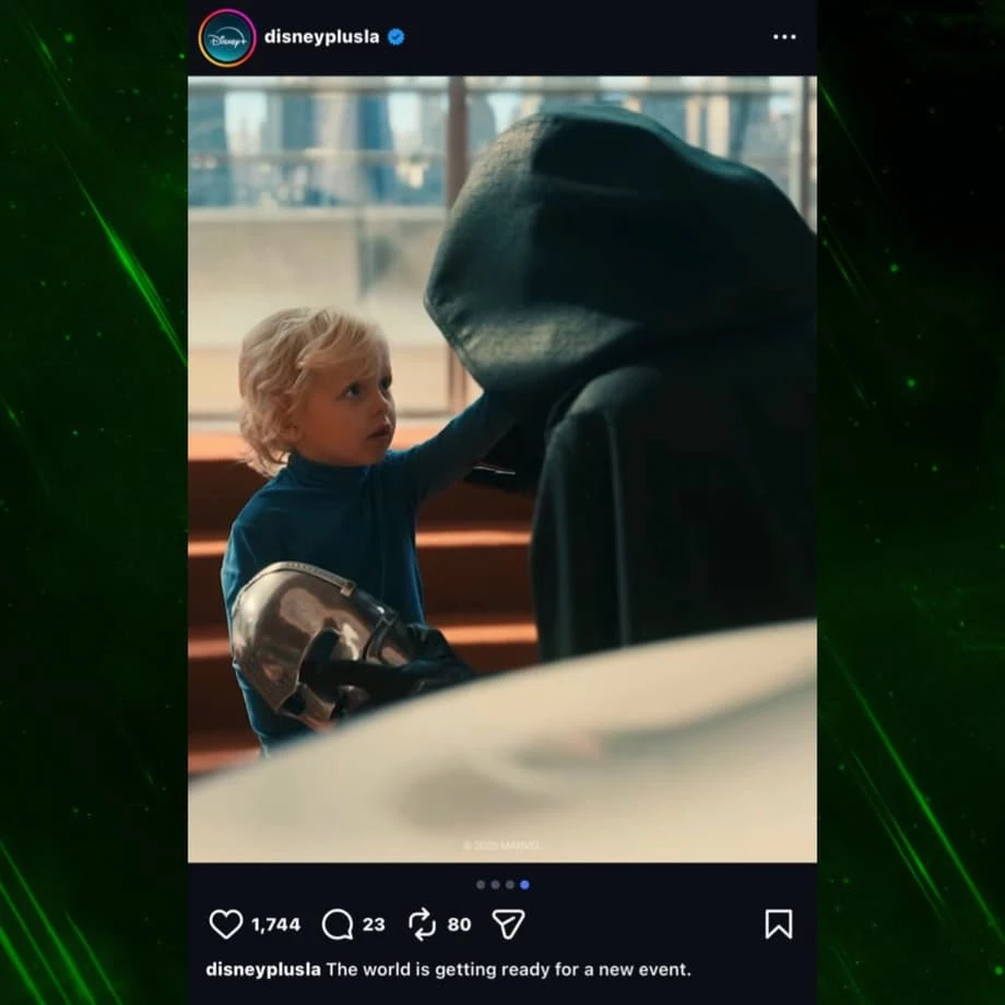 Materiał promujący Doomsday od południowoamerykańskiego oddziału Disney+