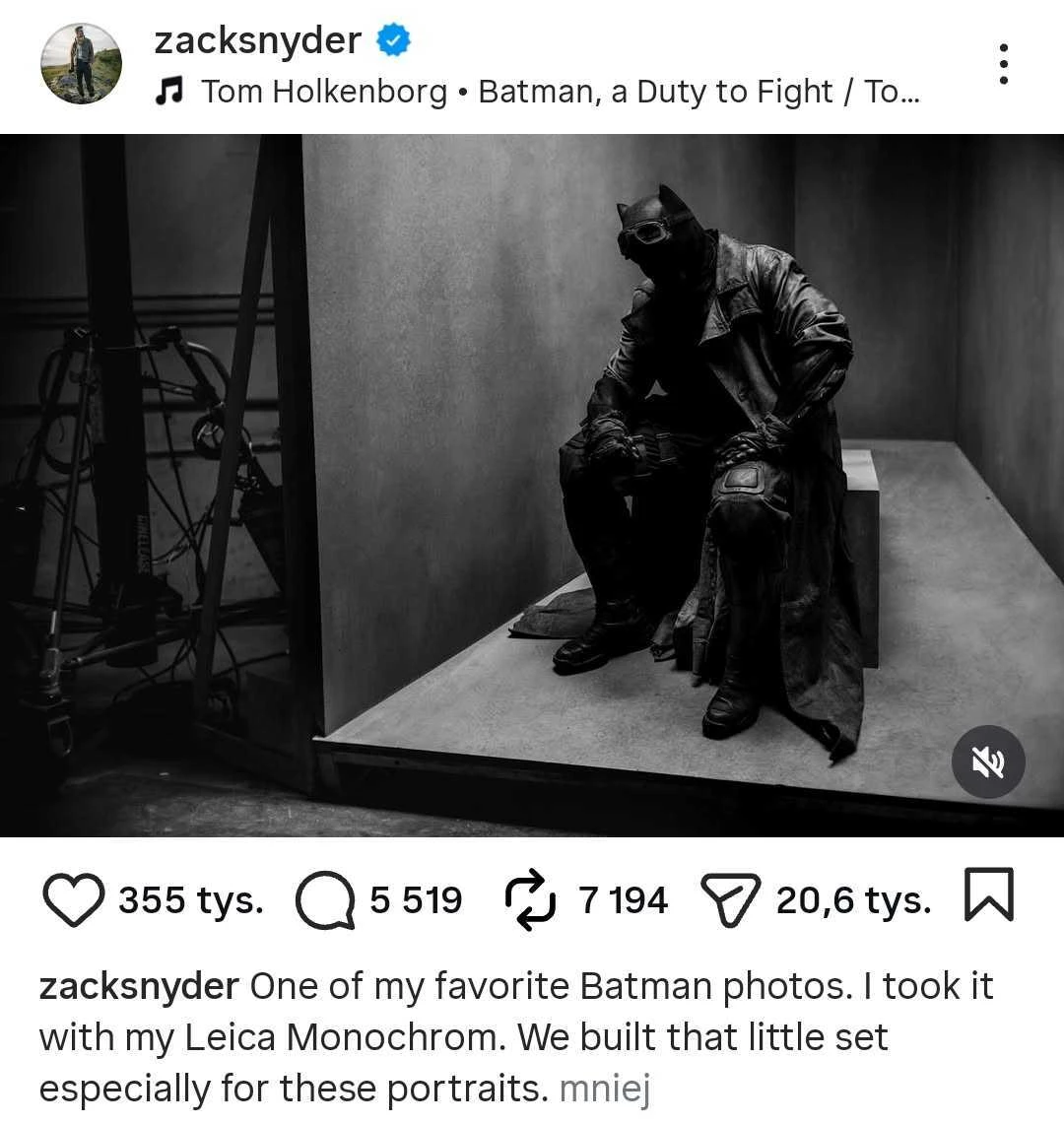 DCEU - nowe zdjęcia z Instagrama Zacka Snydera