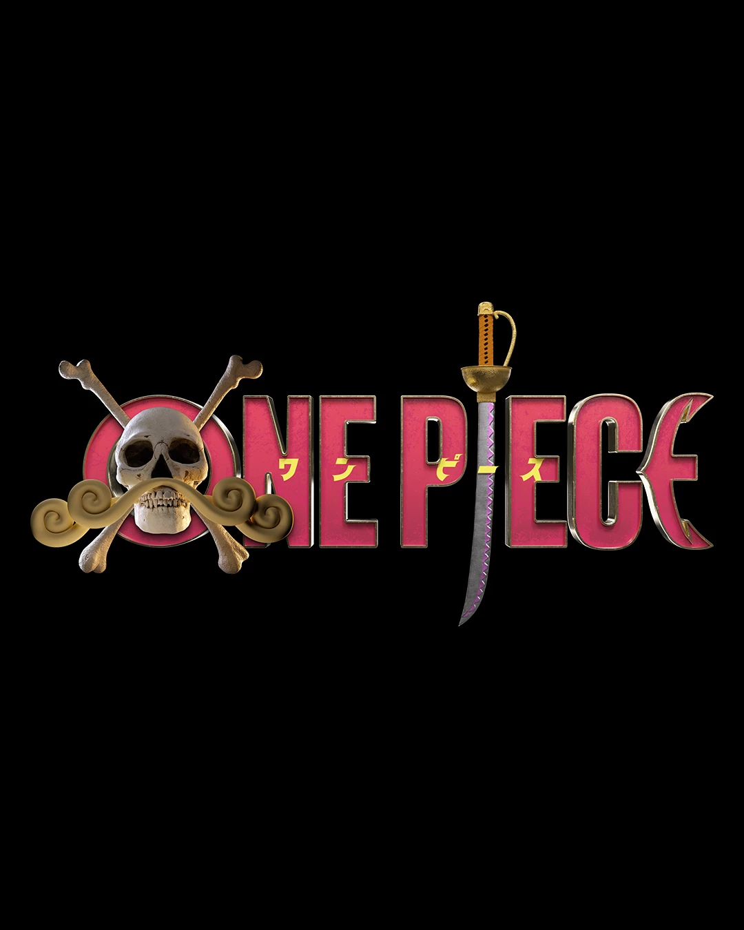 One Piece - tytułowe logo (Gol D. Roger)