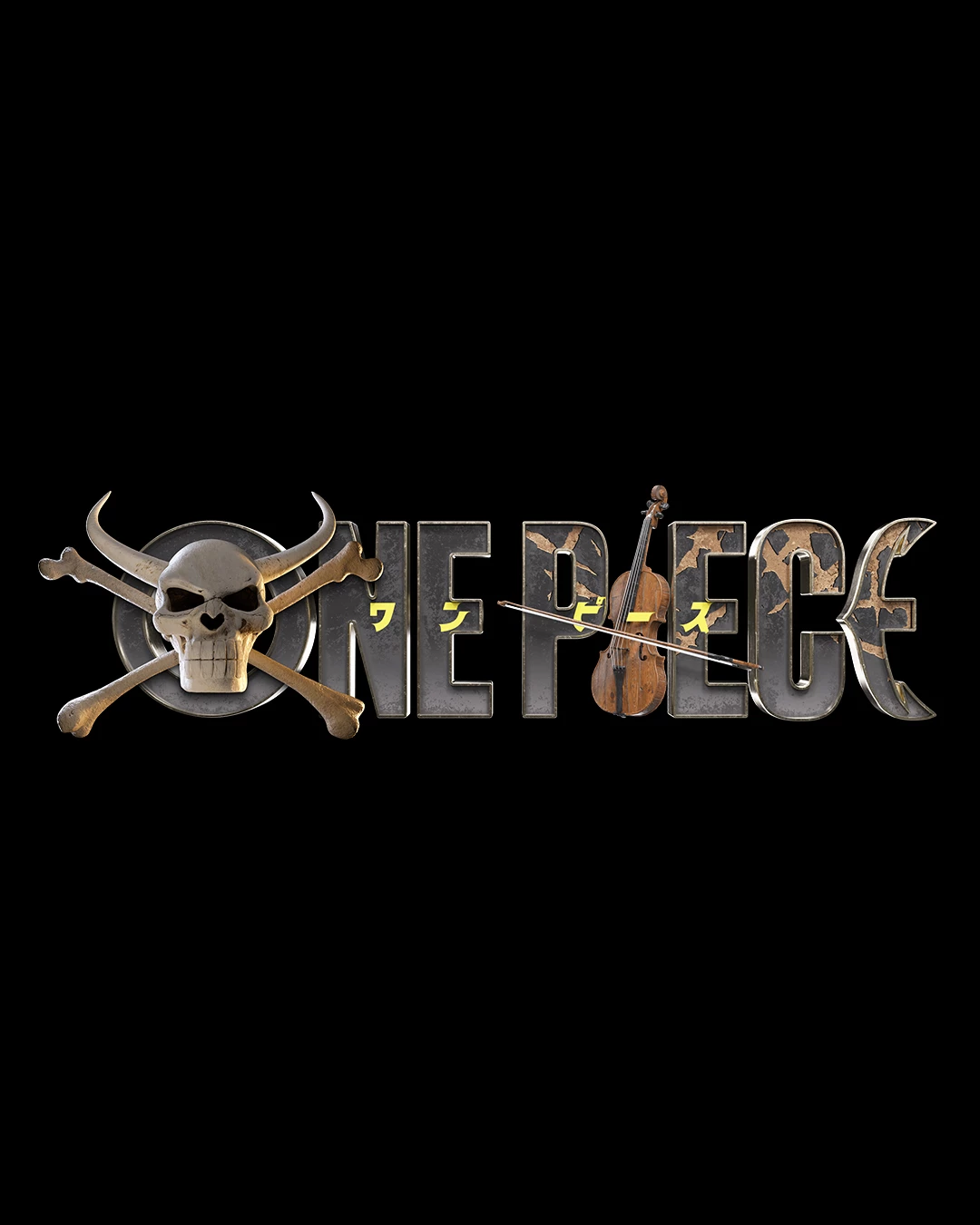 One Piece - tytułowe logo (Brook?)