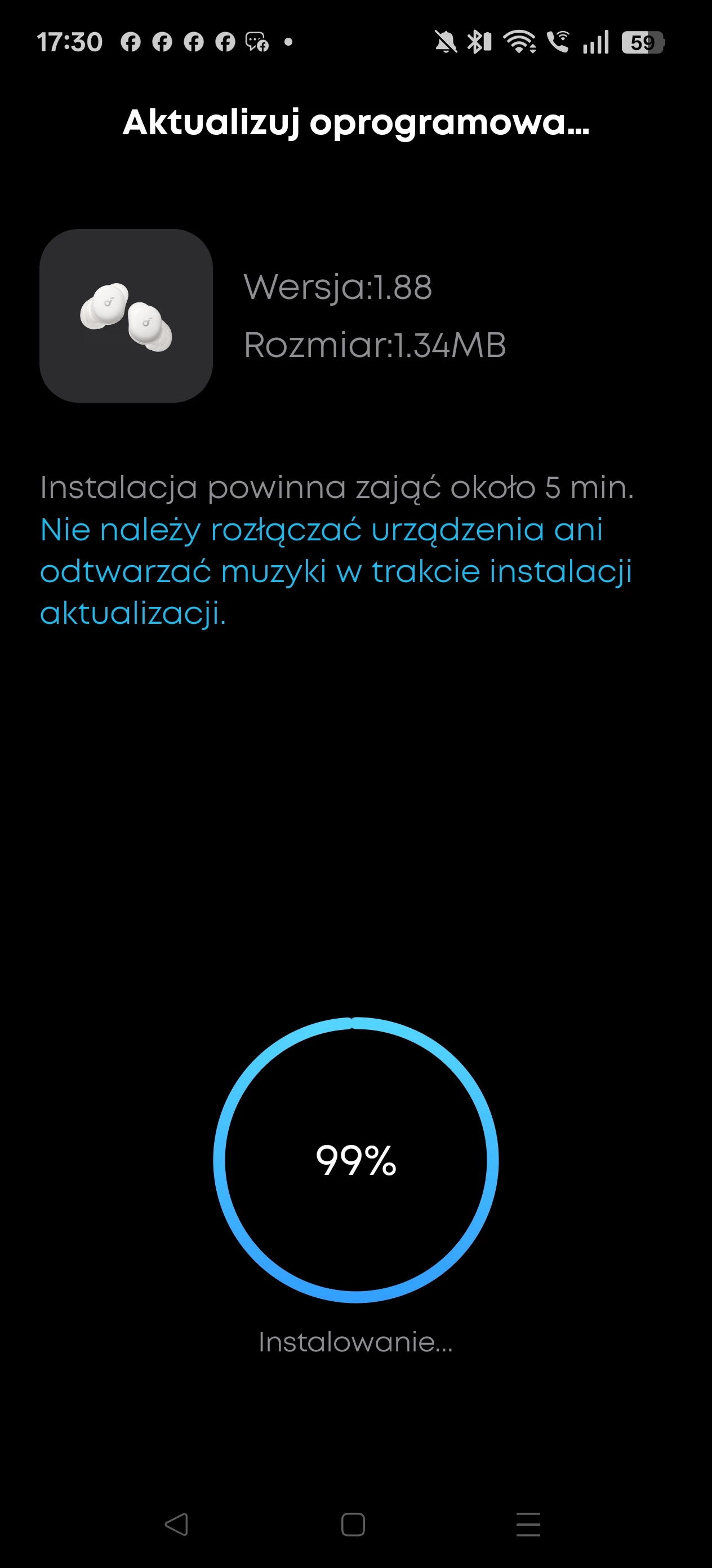 Soundcore Sleep A30 - aplikacja na smartfonie