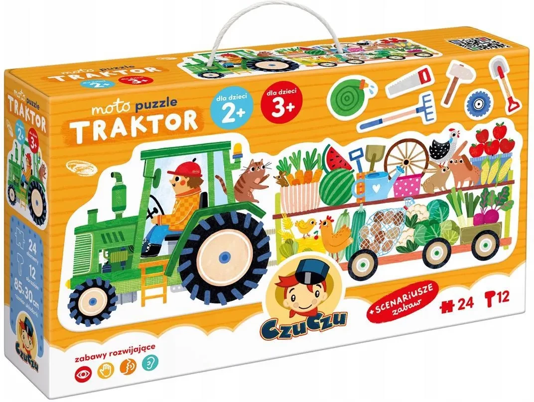 Brum, brum! Czas na mądrą zabawę z Moto Puzzle Traktor