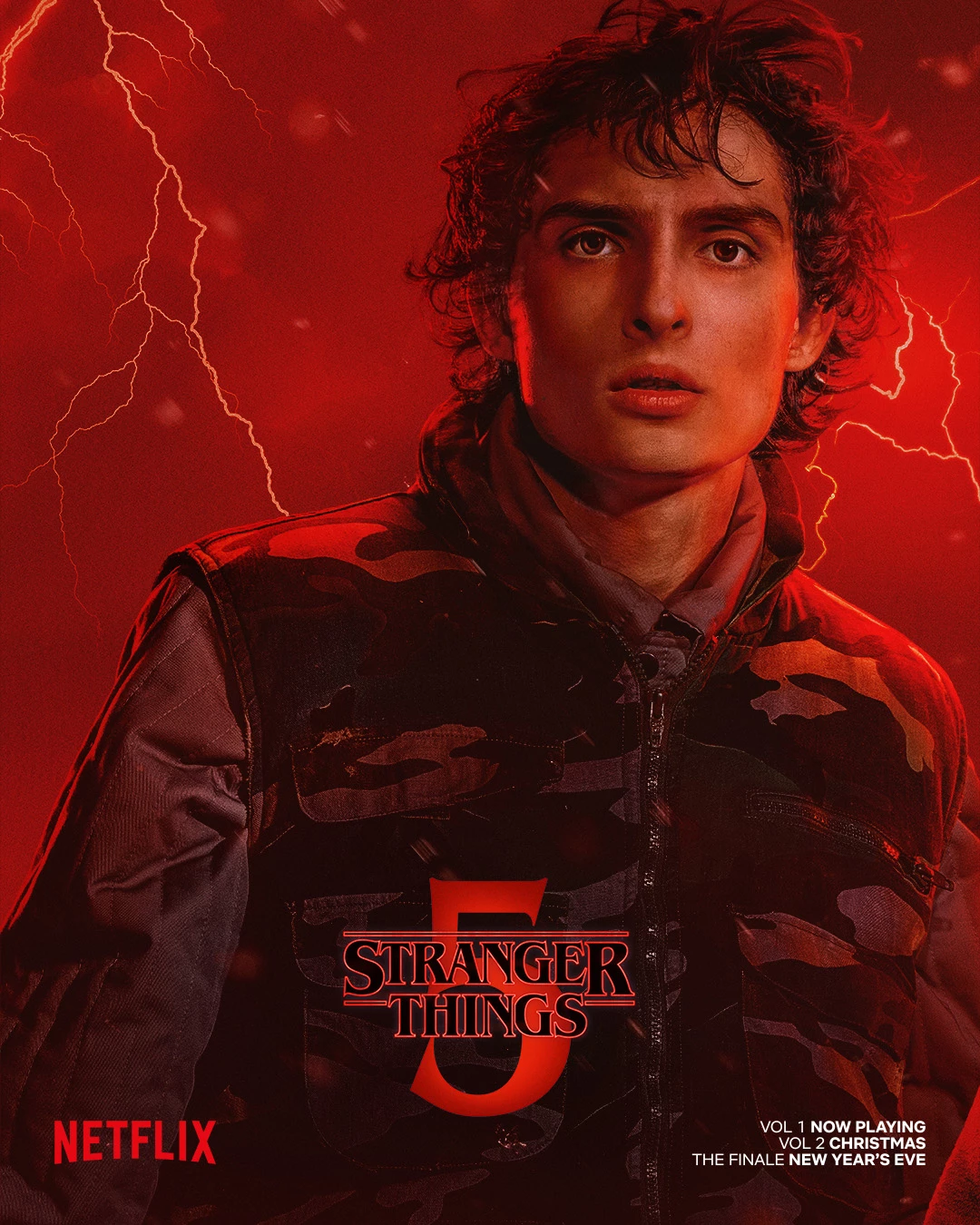 Stranger Things - plakat z drugiej części 5. sezonu