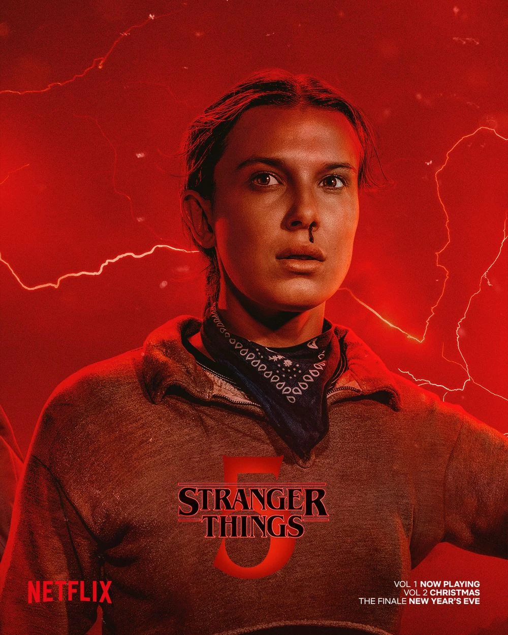 Stranger Things - plakat z drugiej części 5. sezonu