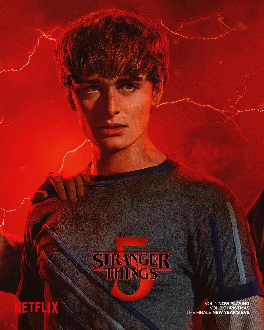 Stranger Things - plakat z drugiej części 5. sezonu