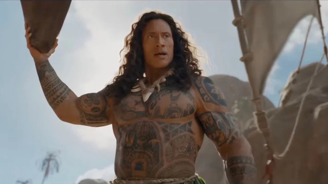 Bujna peruka czy CGI? Fani śmieją się z Dwayne'a Johnsona w Vaianie, a Disney nie zamierza nic zmieniać