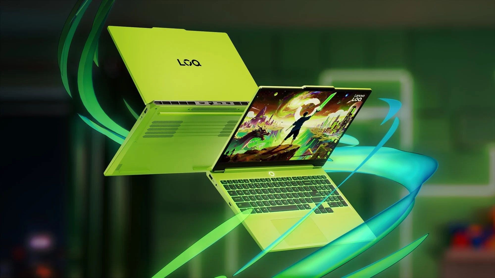Soczysta zieleń kontra biurkowa nuda. Gamingowy Lenovo LOQ 15AHP11 w kolorze Surge Green debiutuje w Polsce