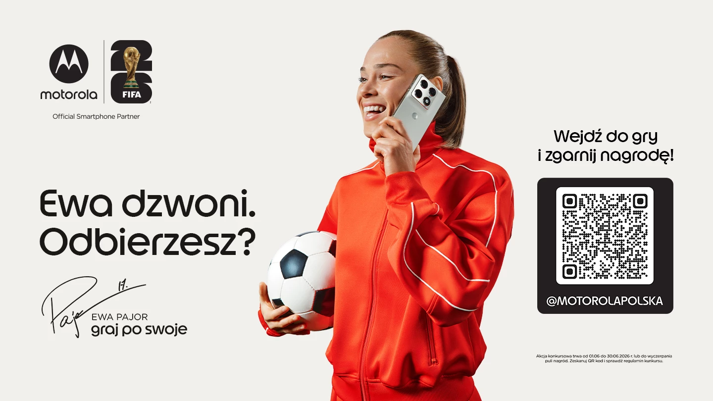 Ewa Pajor dzwoni z billboardów. Motorola zamienia Warszawę w grę miejską z nagrodami!