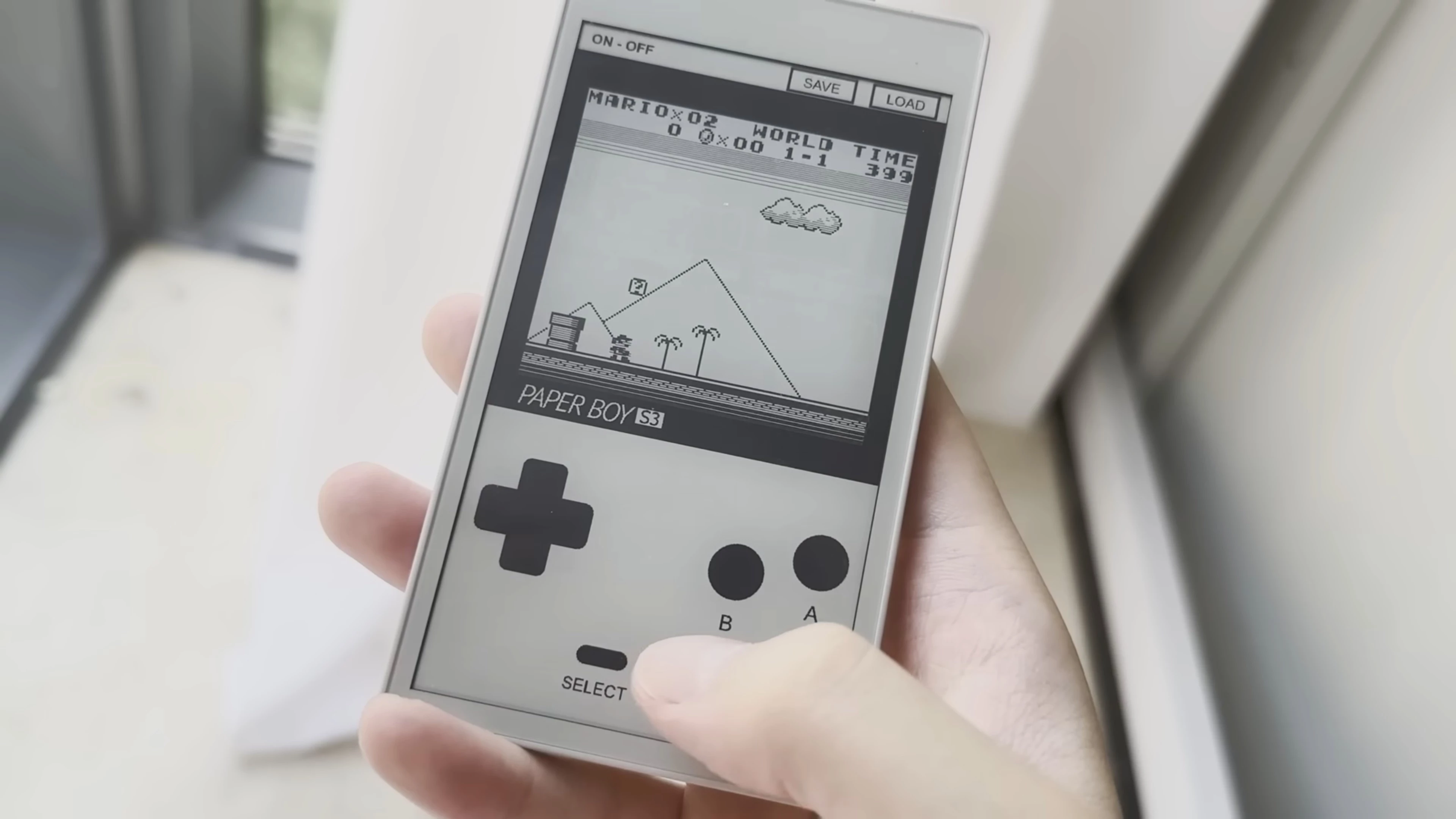 Klasyczny Game Boy powraca na ekranie e-ink zwykłego panelu do sterowania domem.