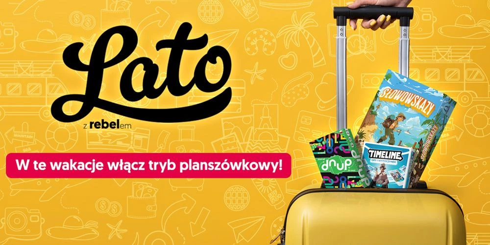 Jakie gry zabrać na wakacje? Wybieramy gry planszowe i karciane wydawnictwa Rebel